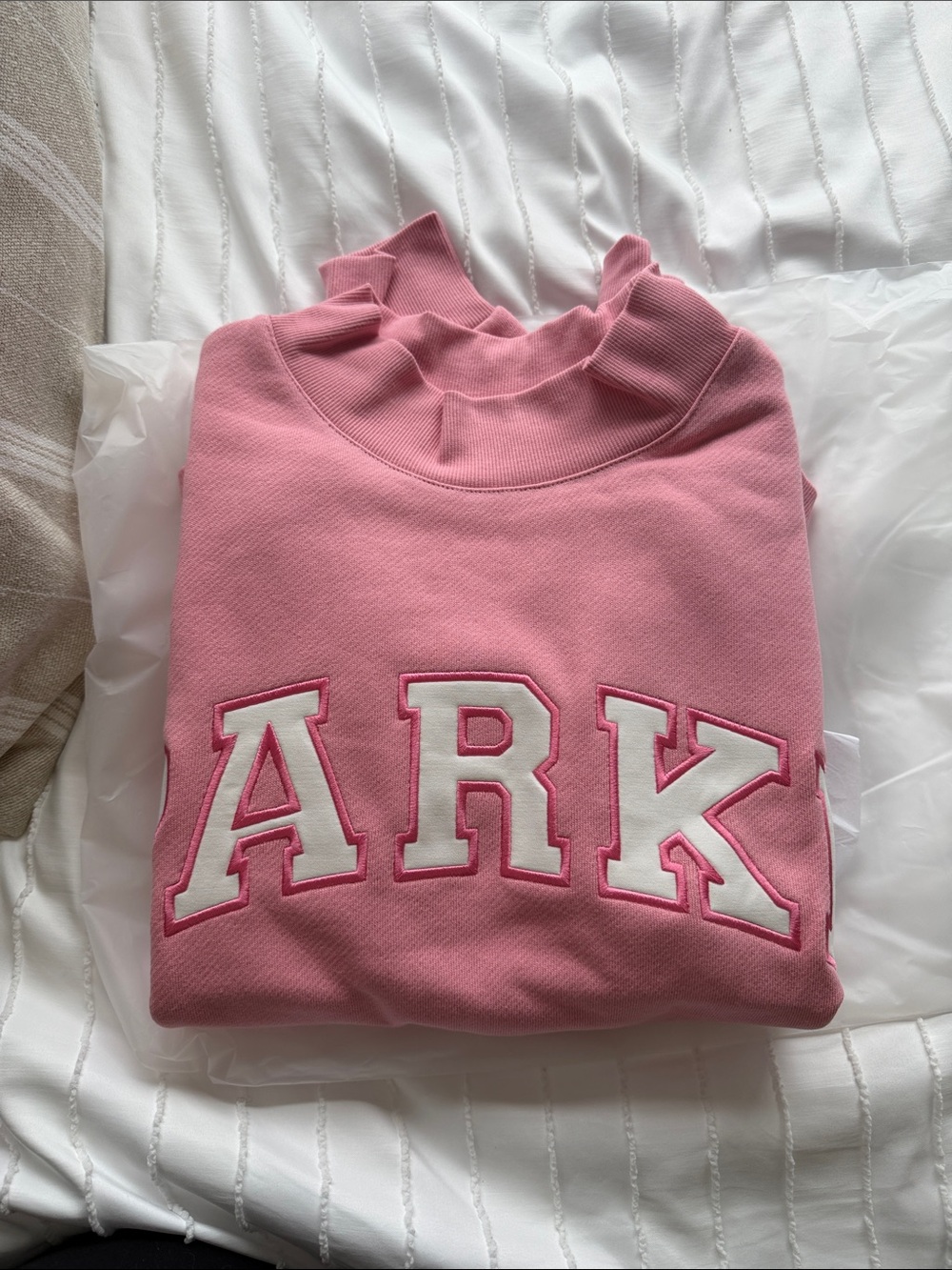 PARKE Summerland SOLD OUT  Pink Logo Crewneck Sweatshirt